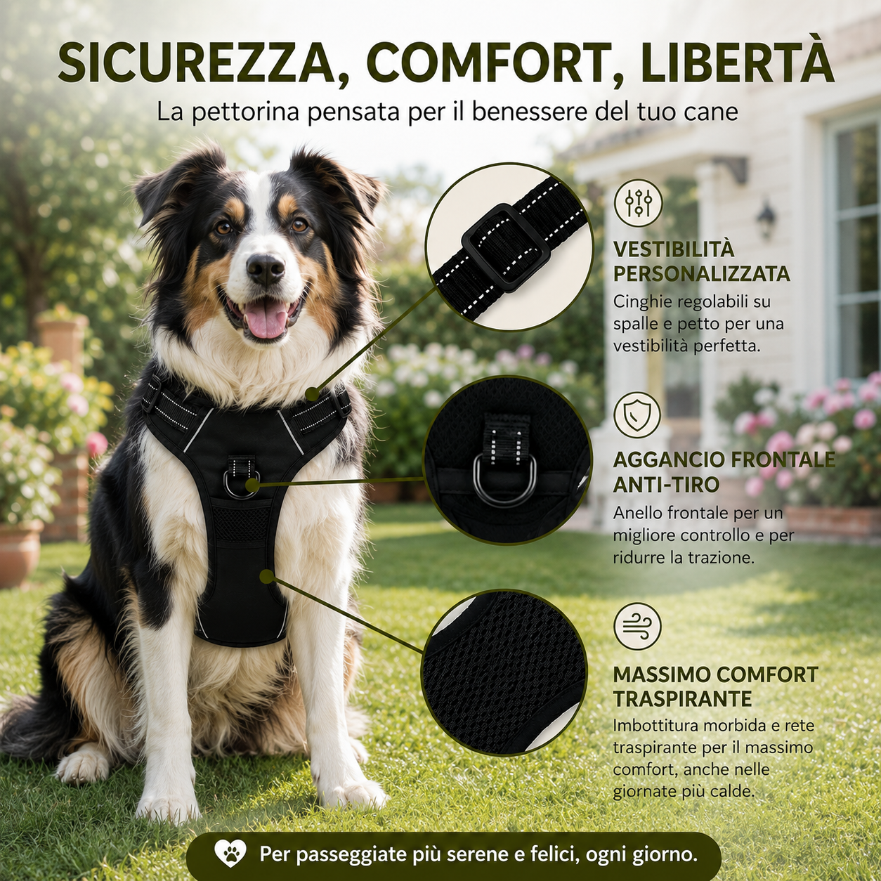 Leo Paw™ - Pettorina confort anti tiro -